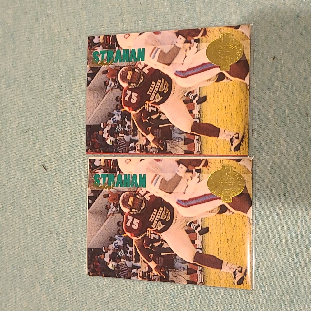 2 Strahan draft pick Rookie cards